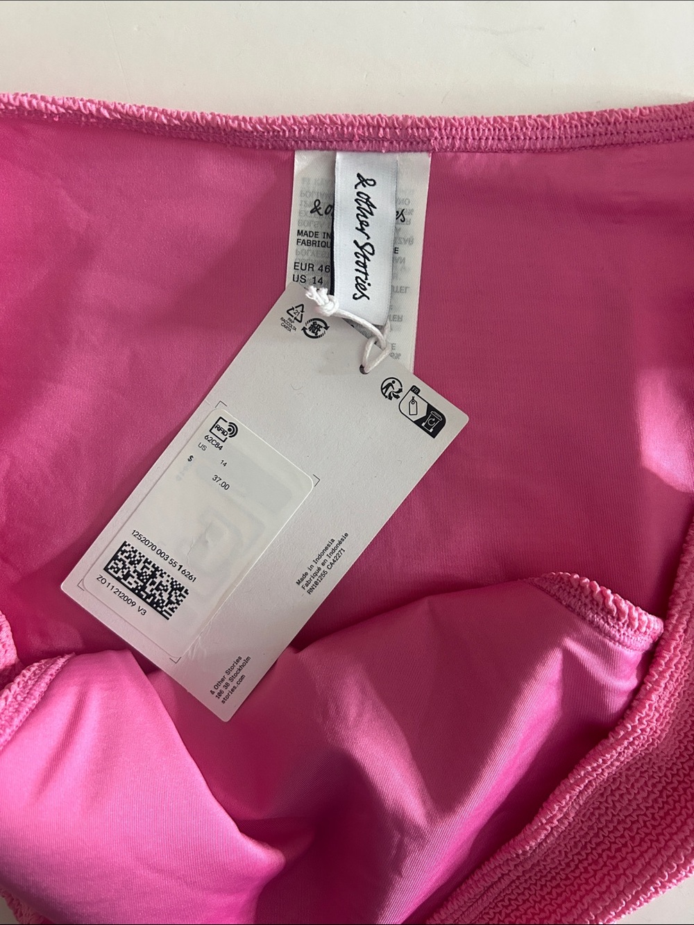 NWT (size 14) & other stories TEXTURED HIGH-WAIST BIKINI BRIEFS - Picture 6 of 7